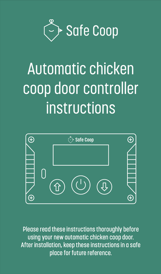 Safe Coop® door controller instructions.